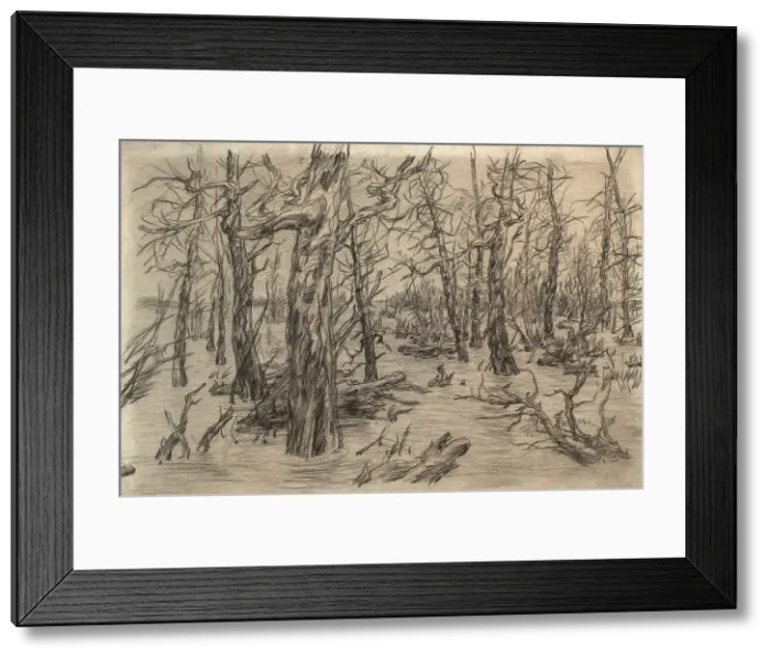 Framed Print : River Vakh, 1928. Creator: Dmitrii Innokent'evich Karatanov Framed Print : River Vakh, 1928. Creator: Dmitrii Innokent'evich Karatanov