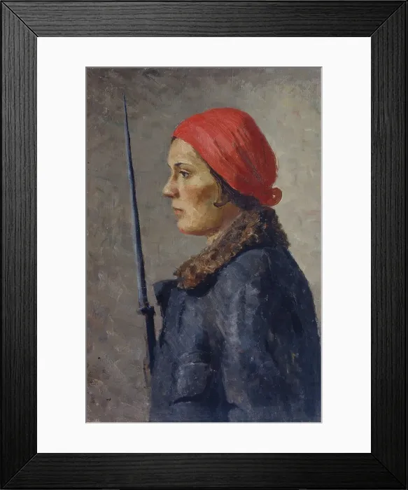 Framed Print : On Watch, 1930s. Creator: Ryazhsky, Georgi Georgievich (1895-1952) Framed Print : On Watch, 1930s. Creator: Ryazhsky, Georgi Georgievich (1895-1952)