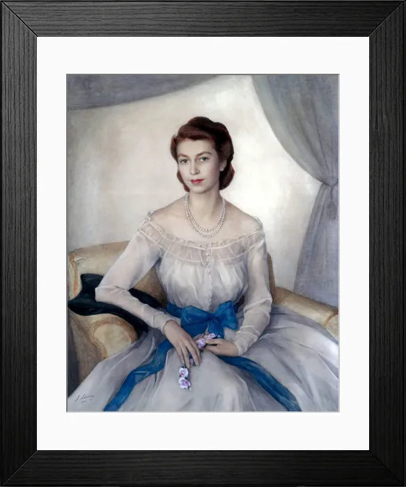 Framed Print : Portrait of the Princess Elizabeth, Duchess of Edinburgh, 1948. Creator: Sorin, Saveli Abramovich (1878-1953) Framed Print : Portrait of the Princess Elizabeth, Duchess of Edinburgh, 1948. Creator: Sorin, Saveli Abramovich (1878-1953)