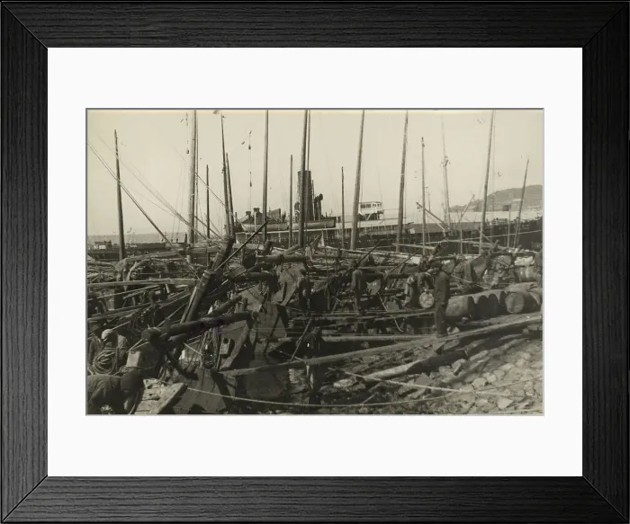 Framed Print : In the Vladivostok port, 1929. Creator: Unknown Framed Print : In the Vladivostok port, 1929. Creator: Unknown