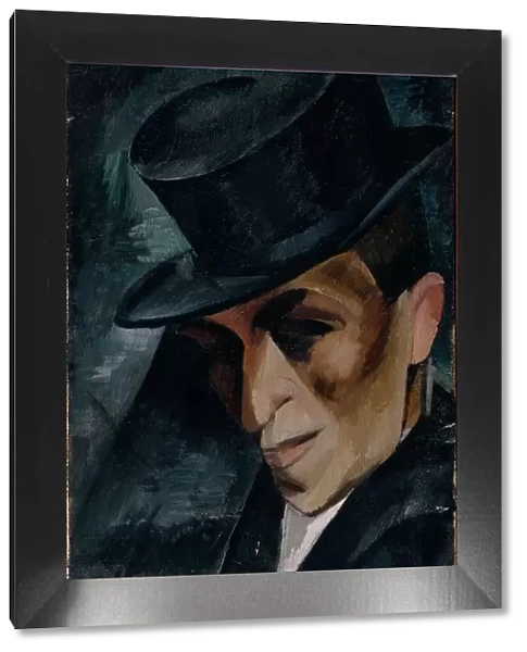 Portrait of a Man in Top Hat, 1915. Creator: Osmiorkin, Alexander Alexandrovich (1892-1953)