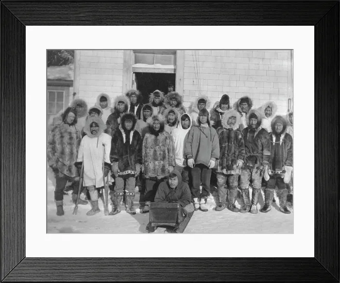 Framed Print : Eskimos, 1916(?). Creator: Unknown Framed Print : Eskimos, 1916(?). Creator: Unknown