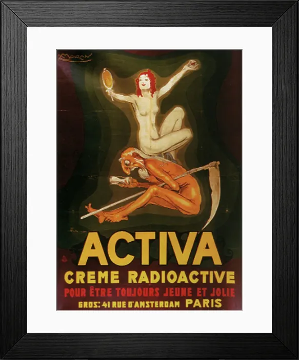 Framed Print : Activa, creme radioactive, 1921. Creator: Mauzan, Achille (1883-1952) Framed Print : Activa, creme radioactive, 1921. Creator: Mauzan, Achille (1883-1952)