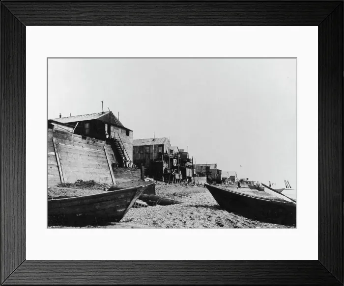 Framed Print : Fisherman's homes, 1916(?). Creator: Unknown Framed Print : Fisherman's homes, 1916(?). Creator: Unknown