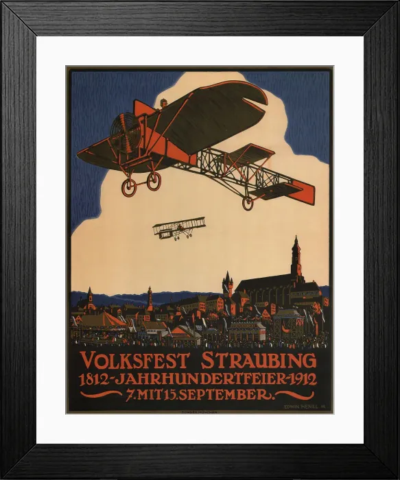 Framed Print : Folk festival Straubing, 1912. Creator: Henel, Edwin Hermann (1883-1953)