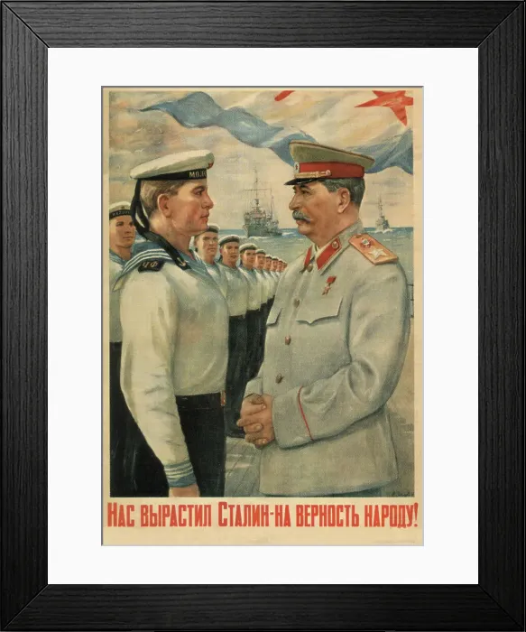 Framed Print : Stalin brought us up loyal to the people!, 1947. Artist: Golub, Pyotr Semyonovich (1913-1953) Framed Print : Stalin brought us up loyal to the people!, 1947. Artist: Golub, Pyotr Semyonovich (1913-1953)