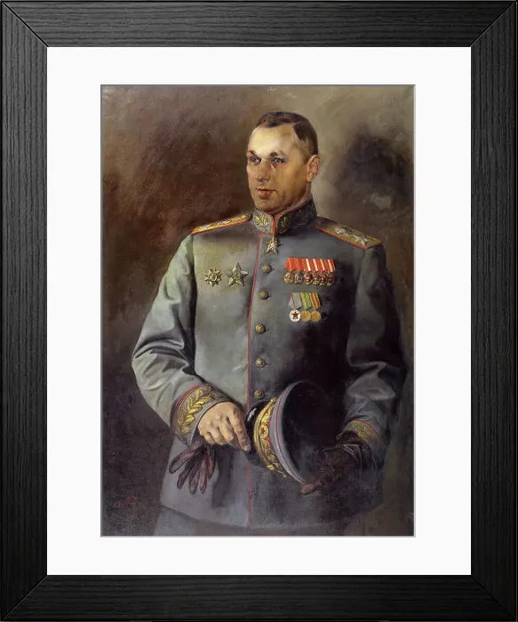 Framed Print : Portrait of the Marshal of Soviet Union and Poland Konstantin Rokossovsky (1896-1968), 1944. Creator: Yakovlev, Vasili Nikolayevich (1893-1953) Framed Print : Portrait of the Marshal of Soviet Union and Poland Konstantin Rokossovsky (1896-1968), 1944. Creator: Yakovlev, Vasili Nikolayevich (1893-1953)