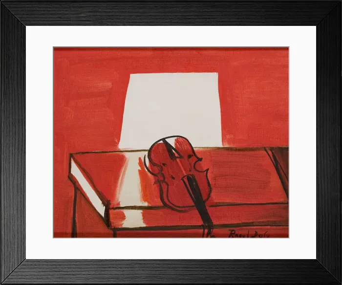 Framed Print : The Red Violin. Creator: Dufy, Raoul (1877-1953) Framed Print : The Red Violin. Creator: Dufy, Raoul (1877-1953)