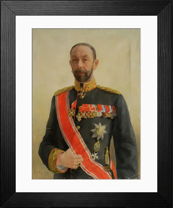 Framed Print : Portrait of Prince Alexander Borisovich Golitsyn (1855-1920). Creator: Pashkov, Pavel Pavlovich (1872-1952) Framed Print : Portrait of Prince Alexander Borisovich Golitsyn (1855-1920). Creator: Pashkov, Pavel Pavlovich (1872-1952)