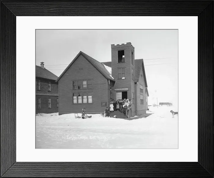 Framed Print : Eskimo Methodist Episcopal Church, 1916. Creator: Unknown Framed Print : Eskimo Methodist Episcopal Church, 1916. Creator: Unknown