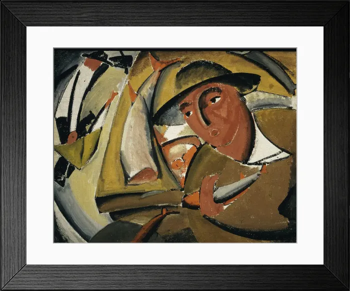 Framed Print : Fishmonger, 1911. Creator: Tatlin, Vladimir Evgraphovich (1885-1953) Framed Print : Fishmonger, 1911. Creator: Tatlin, Vladimir Evgraphovich (1885-1953)