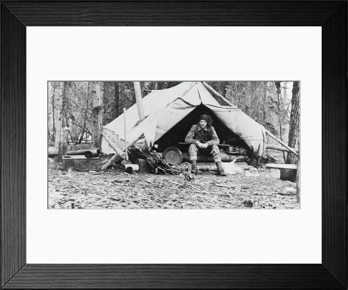 Framed Print : Gov. George Parks in camp, 1915. Creator: Unknown Framed Print : Gov. George Parks in camp, 1915. Creator: Unknown