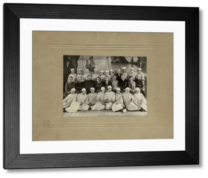 Framed Print : A group of medical students with the teaching staff of the Irkutsk provincial hospital, 1926. Creator: M I Kopylov Framed Print : A group of medical students with the teaching staff of the Irkutsk provincial hospital, 1926. Creator: M I Kopylov