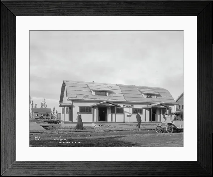 Framed Print : Post Office, 1915. Creator: Unknown Framed Print : Post Office, 1915. Creator: Unknown