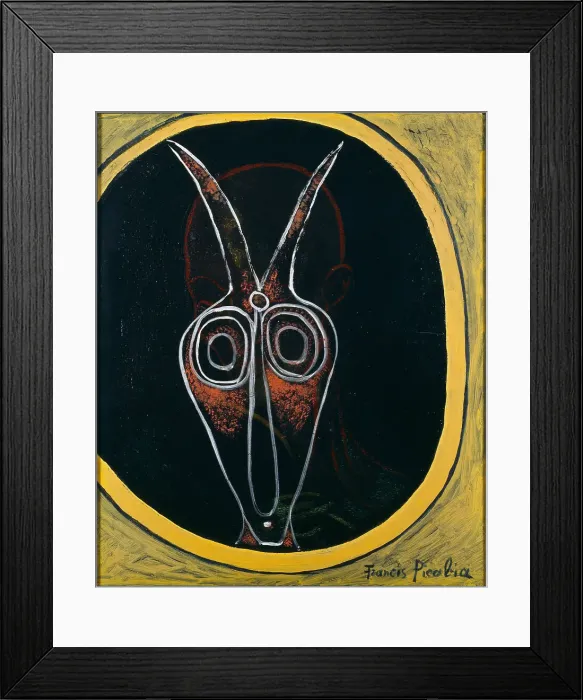 Framed Print : The mask and the mirror, ca 1930-1945. Creator: Picabia, Francis (1879-1953) Framed Print : The mask and the mirror, ca 1930-1945. Creator: Picabia, Francis (1879-1953)