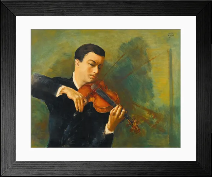 Framed Print : Portrait of the Violinist Nathan Milstein (1903-1992). Creator: Kisling, Moïse (1891-1953) Framed Print : Portrait of the Violinist Nathan Milstein (1903-1992). Creator: Kisling, Moïse (1891-1953)