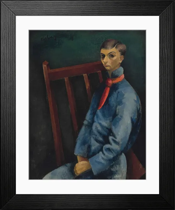 Framed Print : Self-Portrait, 1912. Creator: Kisling, Moïse (1891-1953) Framed Print : Self-Portrait, 1912. Creator: Kisling, Moïse (1891-1953)
