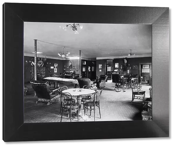 Tanana Club House interior, 1916. Creator: Unknown