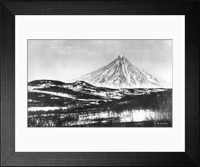 Framed Print : Klyuchevskoy volcano, 1922-1923. Creator: Rene Malaise Framed Print : Klyuchevskoy volcano, 1922-1923. Creator: Rene Malaise