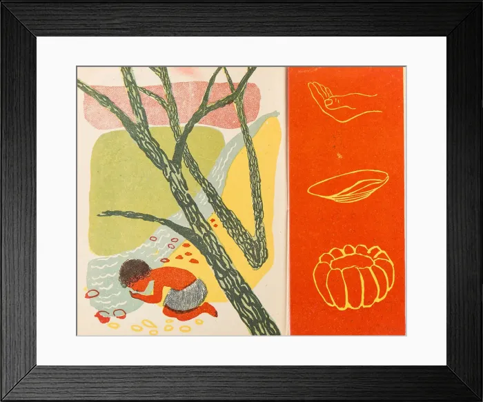 Framed Print : Illustration for the children's book Clay Necks, 1931. Creator: Popova, Lidia Vladimirovna (1903-1953) Framed Print : Illustration for the children's book Clay Necks, 1931. Creator: Popova, Lidia Vladimirovna (1903-1953)