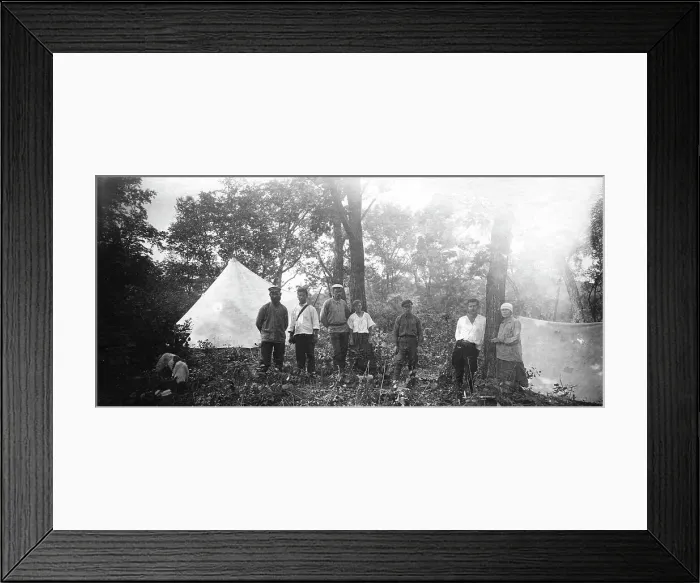 Framed Print : Members of an Expedition at Base Camp, 1920-1929. Creator: Mikhail Alekseevich Pavlov Framed Print : Members of an Expedition at Base Camp, 1920-1929. Creator: Mikhail Alekseevich Pavlov