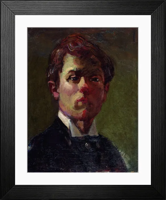 Framed Print : Self-Portrait, 1898. Creator: Dufy, Raoul (1877-1953) Framed Print : Self-Portrait, 1898. Creator: Dufy, Raoul (1877-1953)