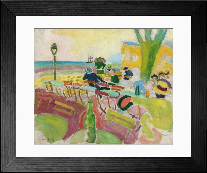 Framed Print : La Terrasse sur la Plage, 1907. Creator: Dufy, Raoul (1877-1953) Framed Print : La Terrasse sur la Plage, 1907. Creator: Dufy, Raoul (1877-1953)