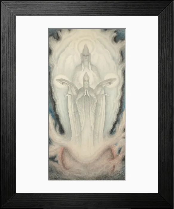 Framed Print : Study for the Kumaras. Creator: Delville, Jean (1867-1953) Framed Print : Study for the Kumaras. Creator: Delville, Jean (1867-1953)