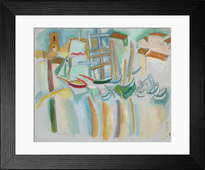 Framed Print : Ships and boats in Martigues, 1907-1908. Creator: Dufy, Raoul (1877-1953) Framed Print : Ships and boats in Martigues, 1907-1908. Creator: Dufy, Raoul (1877-1953)