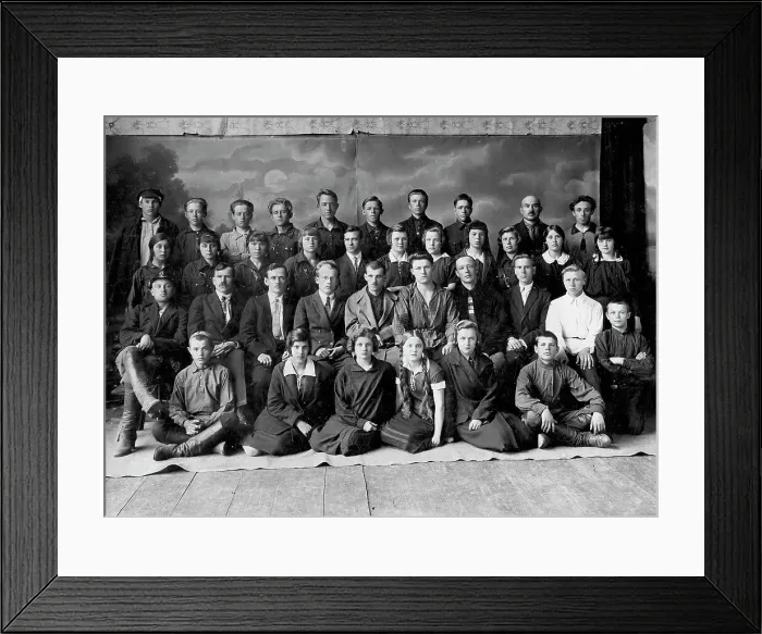 Framed Print : Eighth group of the Berd school of the second stage, 1929. Creator: GP Putintsev Framed Print : Eighth group of the Berd school of the second stage, 1929. Creator: GP Putintsev