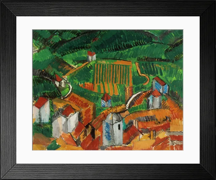 Framed Print : Landscape at Vence, 1908. Creator: Dufy, Raoul (1877-1953) Framed Print : Landscape at Vence, 1908. Creator: Dufy, Raoul (1877-1953)