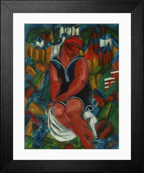 Framed Print : The Large Bather (La Grande Baigneuse). Creator: Dufy, Raoul (1877-1953) Framed Print : The Large Bather (La Grande Baigneuse). Creator: Dufy, Raoul (1877-1953)
