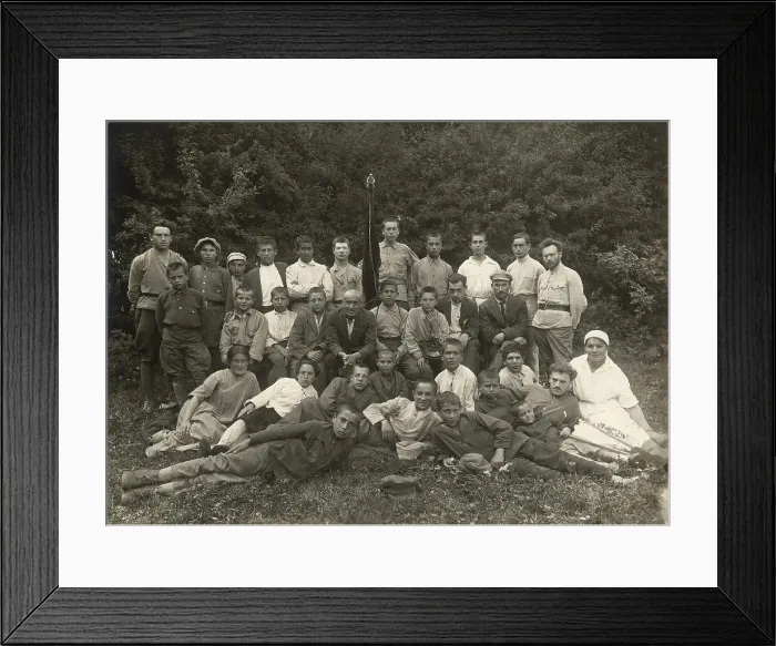 Framed Print : Agricultural school (farm) near Minsk: General meeting, 1922. Creator: Unknown
