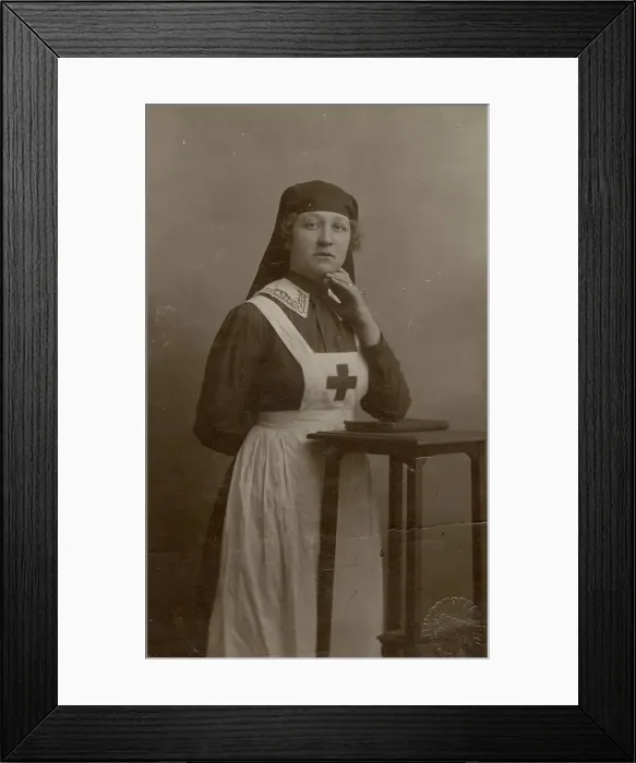 Framed Print : A nurse from Krasny Kerst, Irkutsk resident Zhilkina N. who died at the front, 1917. Creator: Zolotoe Runo Framed Print : A nurse from Krasny Kerst, Irkutsk resident Zhilkina N. who died at the front, 1917. Creator: Zolotoe Runo
