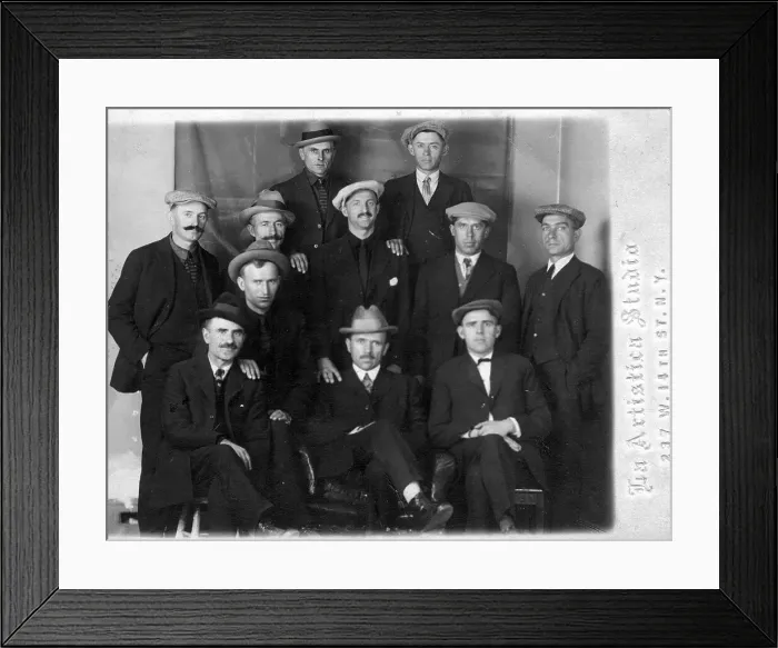 Framed Print : Colonists From Yugoslavia Before Going to Russia, 1922. Creator: Artistiru Studij Framed Print : Colonists From Yugoslavia Before Going to Russia, 1922. Creator: Artistiru Studij