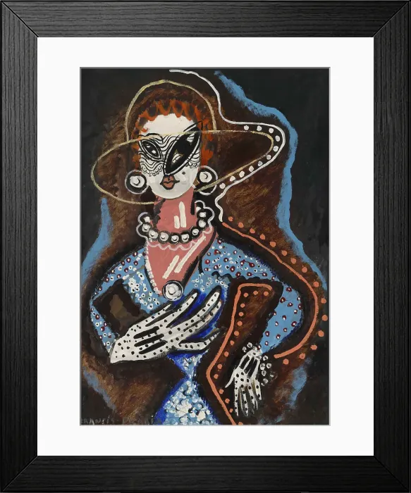 Framed Print : La Femme au monocle, 1924. Creator: Picabia, Francis (1879-1953) Framed Print : La Femme au monocle, 1924. Creator: Picabia, Francis (1879-1953)