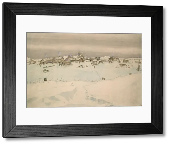 Framed Print : Kyusyur: Winter Landscape, 1929. Creator: Nikolaj Dmitrievic Travin Framed Print : Kyusyur: Winter Landscape, 1929. Creator: Nikolaj Dmitrievic Travin