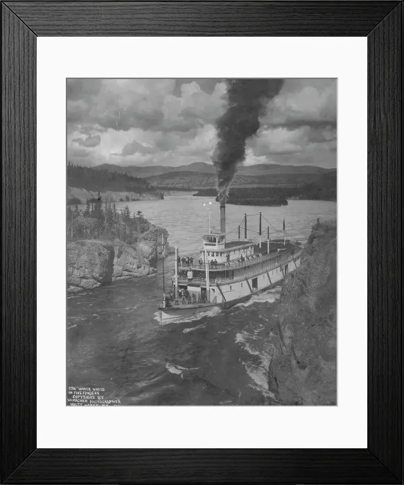 Framed Print : Steamer White Horse in Five Fingers, 1920. Creator: Unknown. Steamer White Horse in Five Fingers, 1920. Creator: Unknown Framed Print : Steamer White Horse in Five Fingers, 1920. Creator: Unknown. Steamer White Horse in Five Fingers, 1920. Creator: Unknown