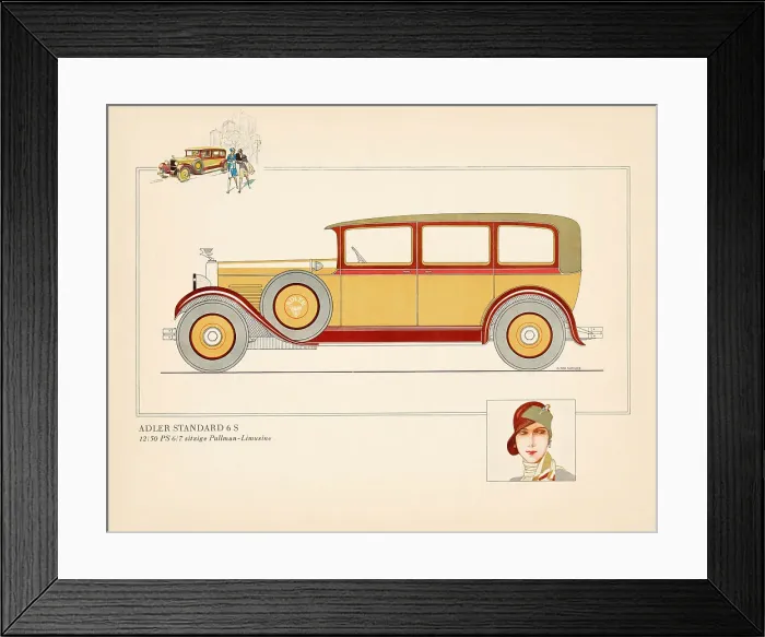 Framed Print : Adler Standard 6S Limousine, ca 1928-1930. Creator: Anonymous Framed Print : Adler Standard 6S Limousine, ca 1928-1930. Creator: Anonymous