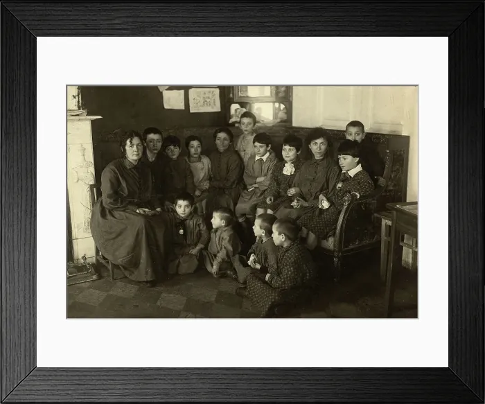 Framed Print : Moscow: Jewish orphanage named after the Third International, 1920-1929. Creator: Unknown Framed Print : Moscow: Jewish orphanage named after the Third International, 1920-1929. Creator: Unknown