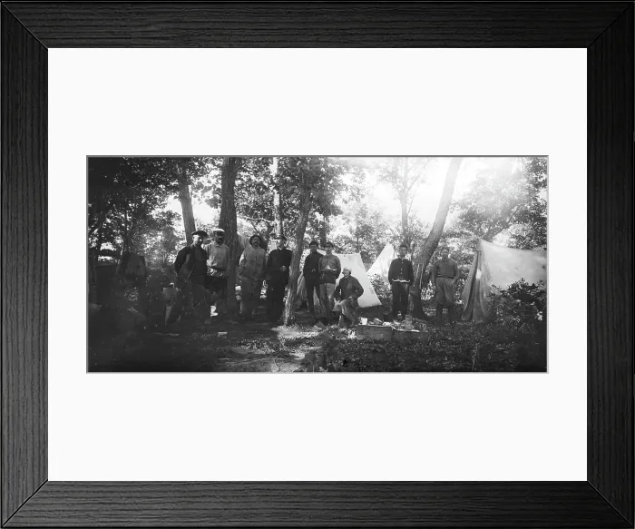 Framed Print : Mikhail Alekseevich Pavlov with Members of an Expedition at Base Camp, 1920-1929. Creator: Unknown Framed Print : Mikhail Alekseevich Pavlov with Members of an Expedition at Base Camp, 1920-1929. Creator: Unknown
