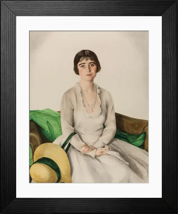 Framed Print : Her Majesty Queen Elizabeth Bowes-Lyon (1900-2002), c. 1925 Creator: Sorin, Saveli Abramovich (1878-1953) Framed Print : Her Majesty Queen Elizabeth Bowes-Lyon (1900-2002), c. 1925 Creator: Sorin, Saveli Abramovich (1878-1953)
