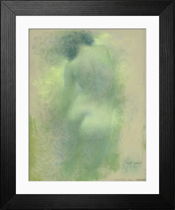Framed Print : Female back nude torso, c. 1900. Creator: Lévy-Dhurmer, Lucien (1865-1953) Framed Print : Female back nude torso, c. 1900. Creator: Lévy-Dhurmer, Lucien (1865-1953)