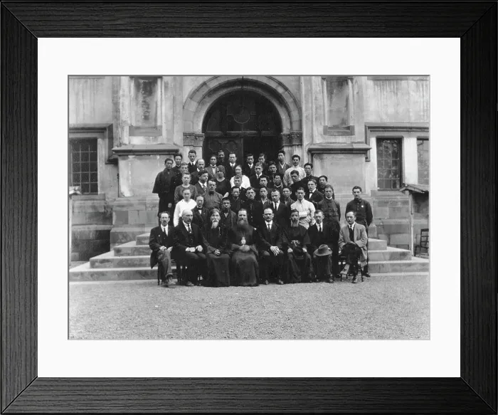 Framed Print : Mikhail Alekseevich Pavlov with Senior Students of Vladivostok Polytechnic Institute...Japan, 1922. Creator: Unknown Framed Print : Mikhail Alekseevich Pavlov with Senior Students of Vladivostok Polytechnic Institute...Japan, 1922. Creator: Unknown