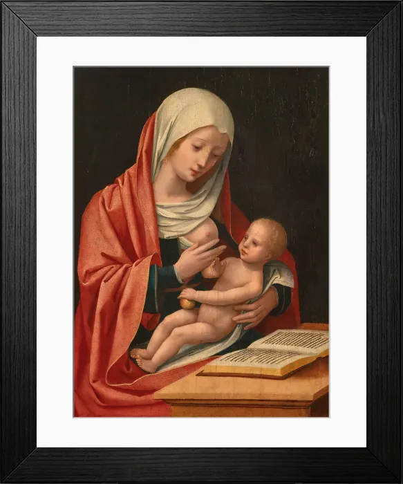 Framed Print : Madonna of the Milk, First Half of 16th cen.. Creator: Master of the Female Half-Lengths (First half of 16th cen.) Framed Print : Madonna of the Milk, First Half of 16th cen.. Creator: Master of the Female Half-Lengths (First half of 16th cen.)