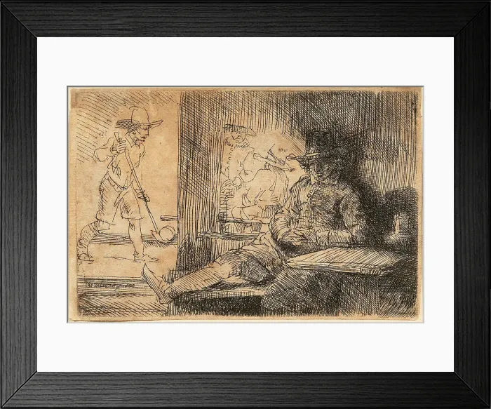 Framed Print : The Golfer, 1654. Creator: Rembrandt van Rhijn (1606-1669) Framed Print : The Golfer, 1654. Creator: Rembrandt van Rhijn (1606-1669)