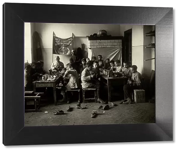 Minsk: House of teenagers - shoe workshop, 1922. Creator: Unknown