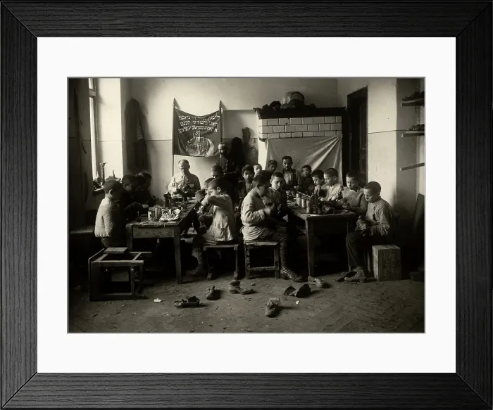 Framed Print : Minsk: House of teenagers - shoe workshop, 1922. Creator: Unknown Framed Print : Minsk: House of teenagers - shoe workshop, 1922. Creator: Unknown