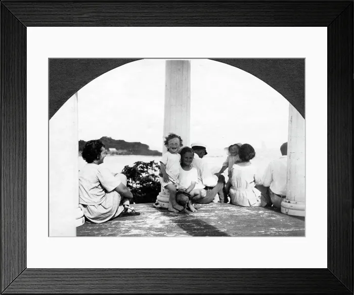 Framed Print : Nanny Ekaterina, Yuli and Vera Briner, unknown, Vera Dmitrievna Briner with daughter... 1923. Creator: Unknown Framed Print : Nanny Ekaterina, Yuli and Vera Briner, unknown, Vera Dmitrievna Briner with daughter... 1923. Creator: Unknown