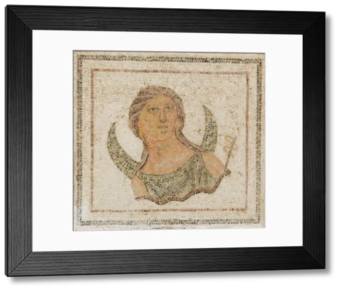 Framed Print : Luna, Goddess of the Moon. Roman Mosaic, 3rd cen. AD. Creator: Classical Antiquities Framed Print : Luna, Goddess of the Moon. Roman Mosaic, 3rd cen. AD. Creator: Classical Antiquities
